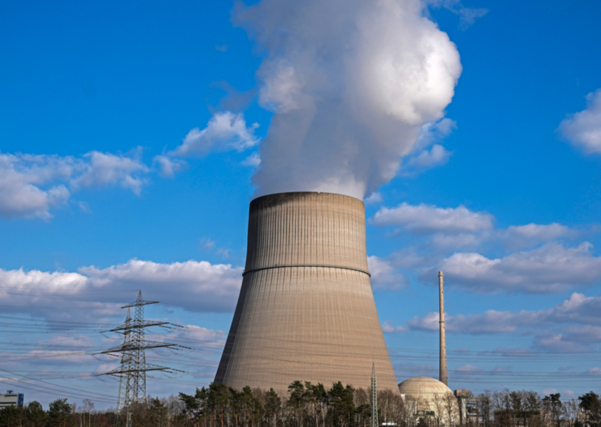 En av Tysklands kvarvarande kärnreaktorer, i Lingen.