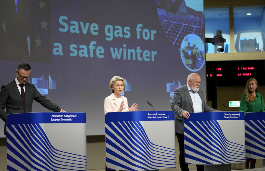 "Spara på gasen för en trygg vinter", det var ett av budskapen från EU-kommissionen idag när de presenterade sin plan för att minska gaskonsumtionen i unionen.