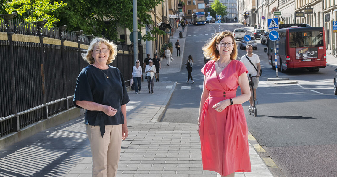 Irene Svenonius (M) och Anna Starbrink (L), finansregionråd respektive regionråd i Stockholmsregionen.