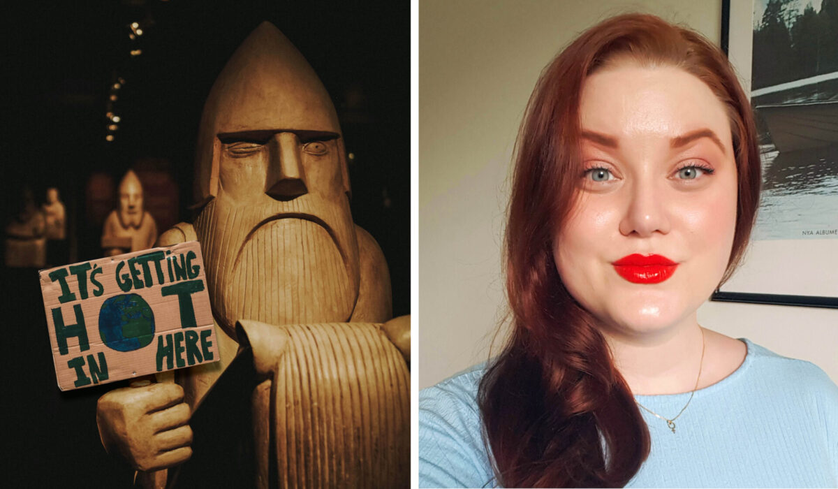 Är det dags för svenska museiföremål att bli aktiva i klimatrörelsen? Det tycker Matilda Eriksson, som är den första svenska museiarbetaren som engagerat sig i Museums for future.