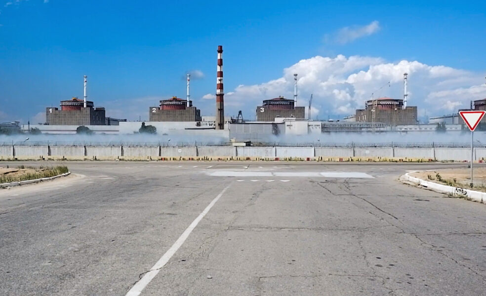 Kärnkraftverket Zaporizjzja i Ukraina.