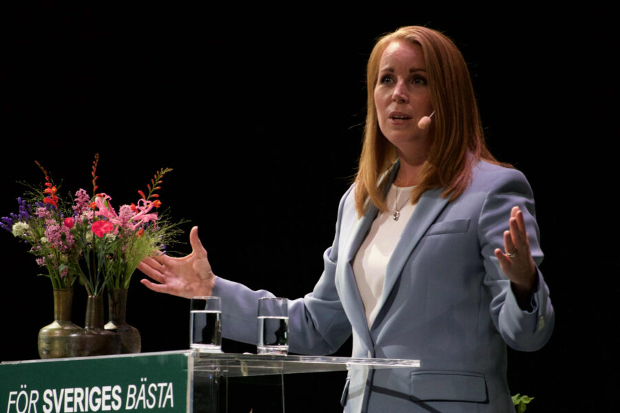 Centerpartiets ledare Annie Lööf betonade frågor om skatter, energi och klimat i fredagens tal.