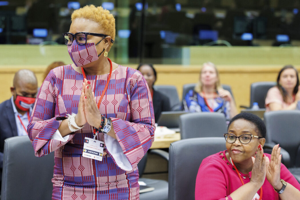 Lindiwe Zulu, minister för social utveckling, berättar att en form av basinkomst, BIG, kan vara på god väg att införas i Sydafrika.
