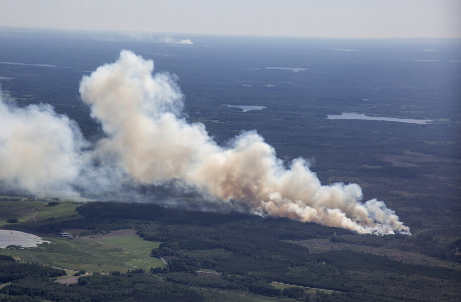 Arkivbild från bränderna i Västmanland 2018.