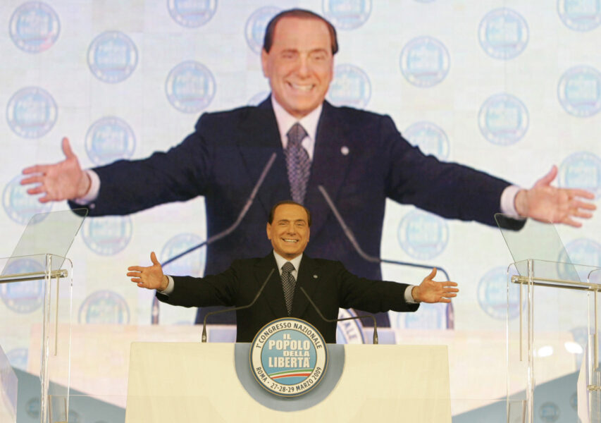Silvio Berlusconi är Italiens meste premiärminister i efterkrigstid, men samtidigt ständigt skandalomsusad och utredd för olika brott.