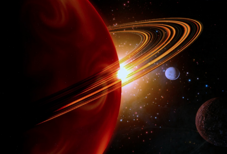 Saturnus ringar tros vara en söndersliten måne.