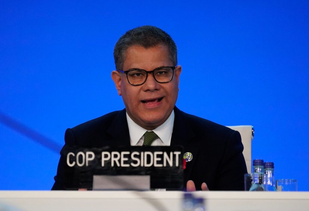 Alok Sharma, ordförande för klimattoppmötet Cop26 i Glasgow.
