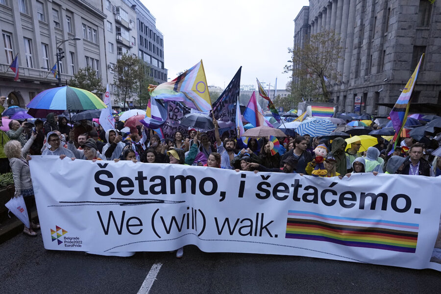 Prideparaden i Belgrad, som inte alla vill medge var en parad.