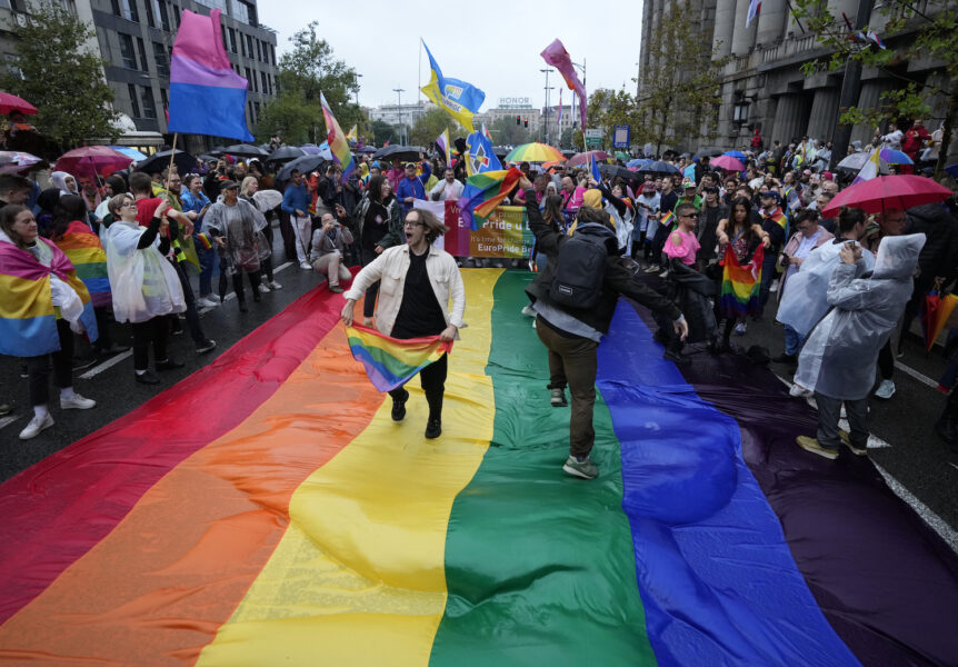 Prideparaden i Belgrad kunde till slut hållas.
