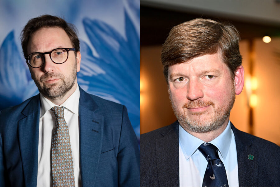 Liberalernas Fredrik Malm tycker Centerpartiets Martin Ådahl utsätts för mobbning i riksdagen.