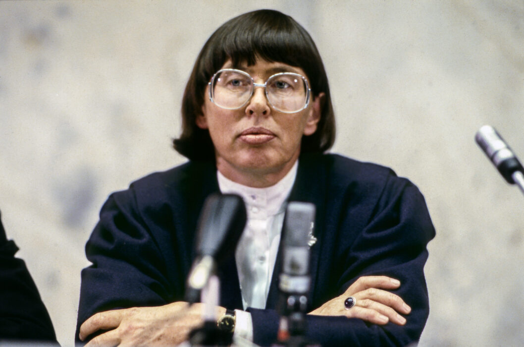 Miljöminister Birgitta Dahl (S) i oktober 1986.