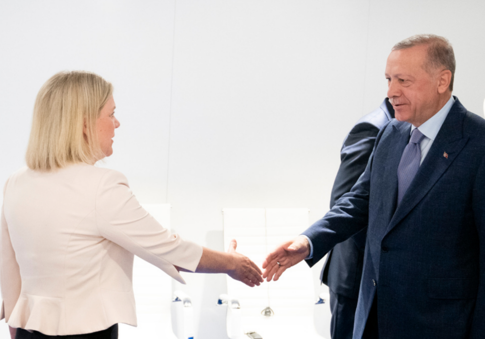 Sveriges statsminister Magdalena Andersson och Turkiets president Recep Tayyip Erdogan möttes under Natotoppmötet i Madrid i somras.