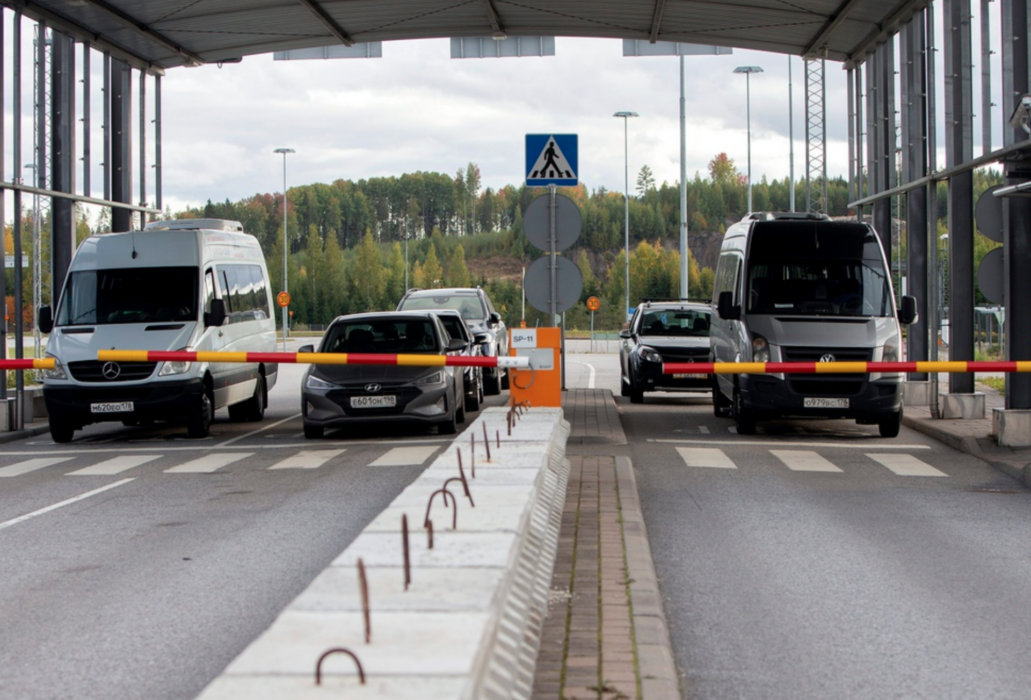 Gränsstationen vid Nuijamaa i Lappeenranta i Finland.