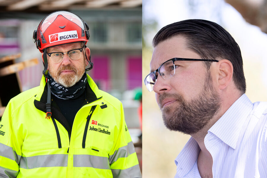 Johan Lindholm, förbundsordförande Byggnads kommer att börja ta kontakt med SD och deras företrädare likt partiledare Jimmie Åkesson.