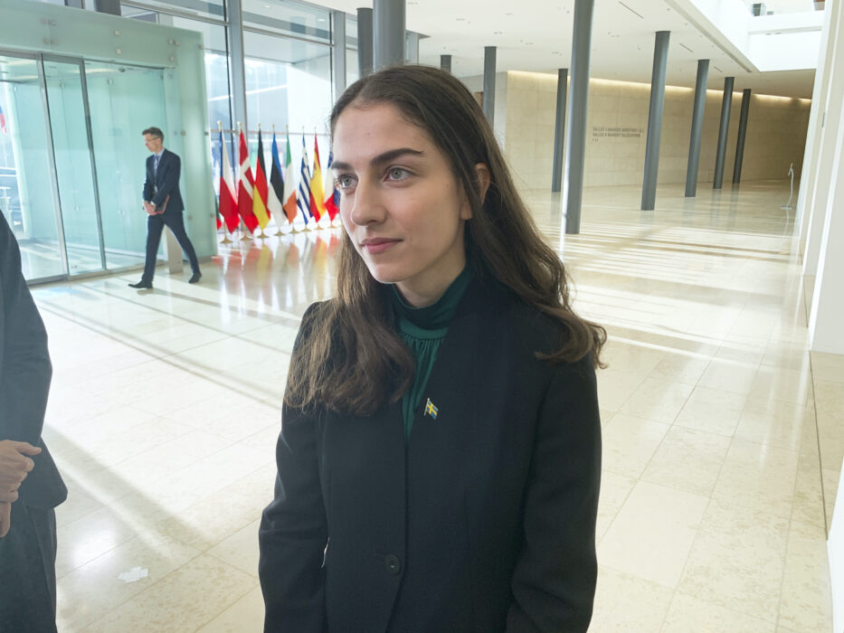 Klimat-och miljöminister Romina Pourmokhtari (L) har gjort debut på EU:s miljöministermöte.