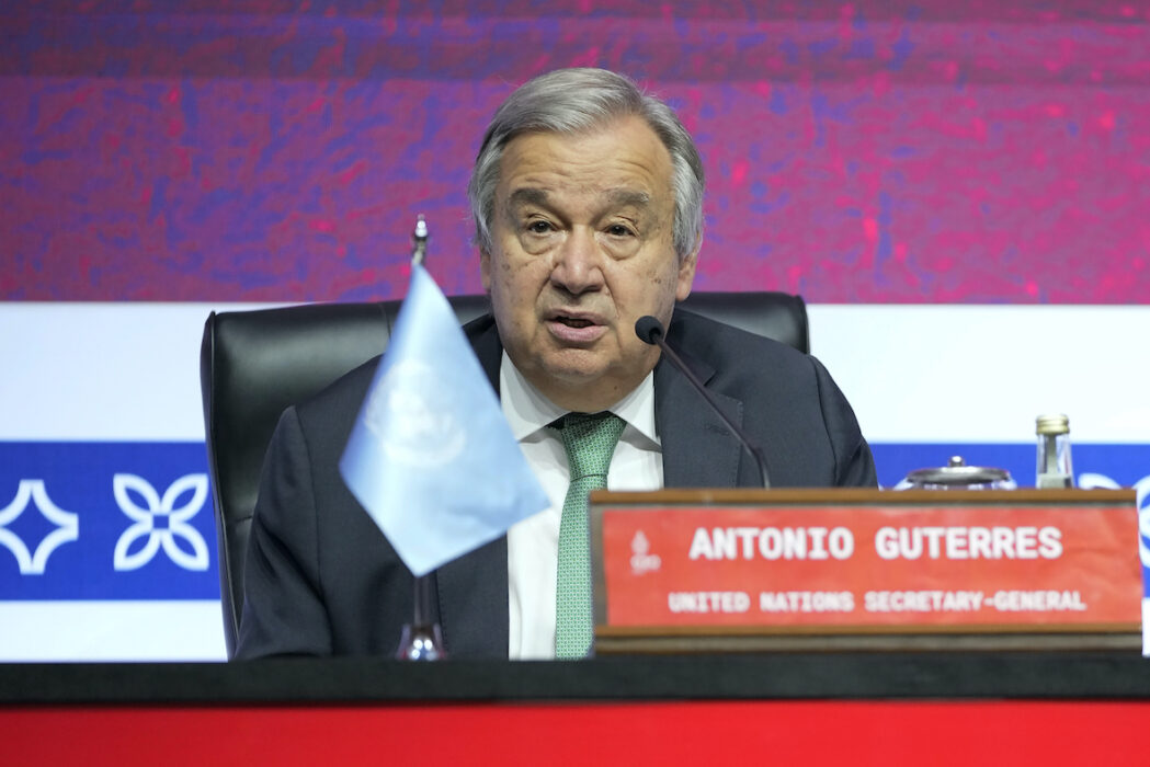 FN:s generalsekreterare Antonio Guterres.