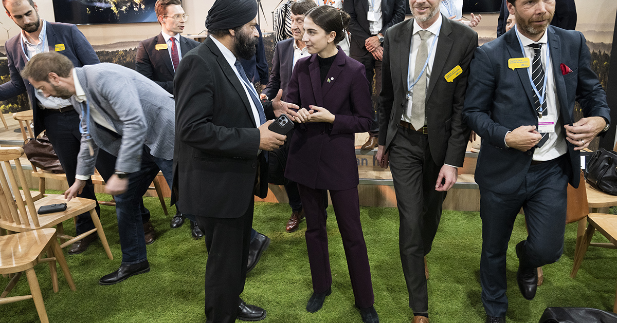 Klimatminister Romina Pourmokhtari på COP27.