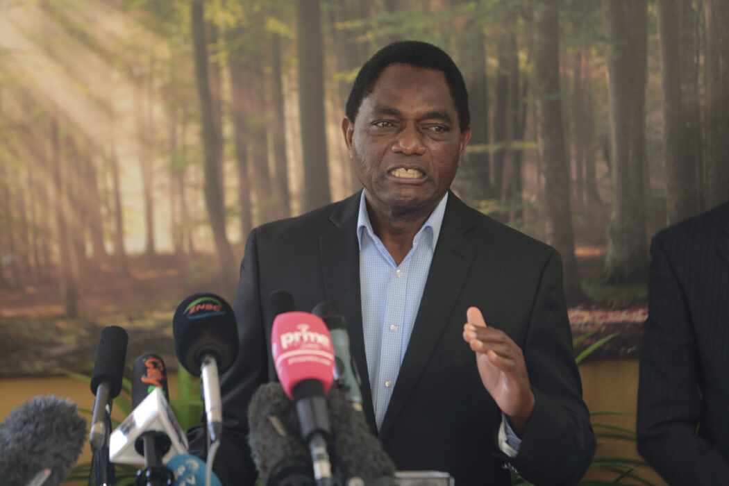 Zambias president Hakainde Hichilema.