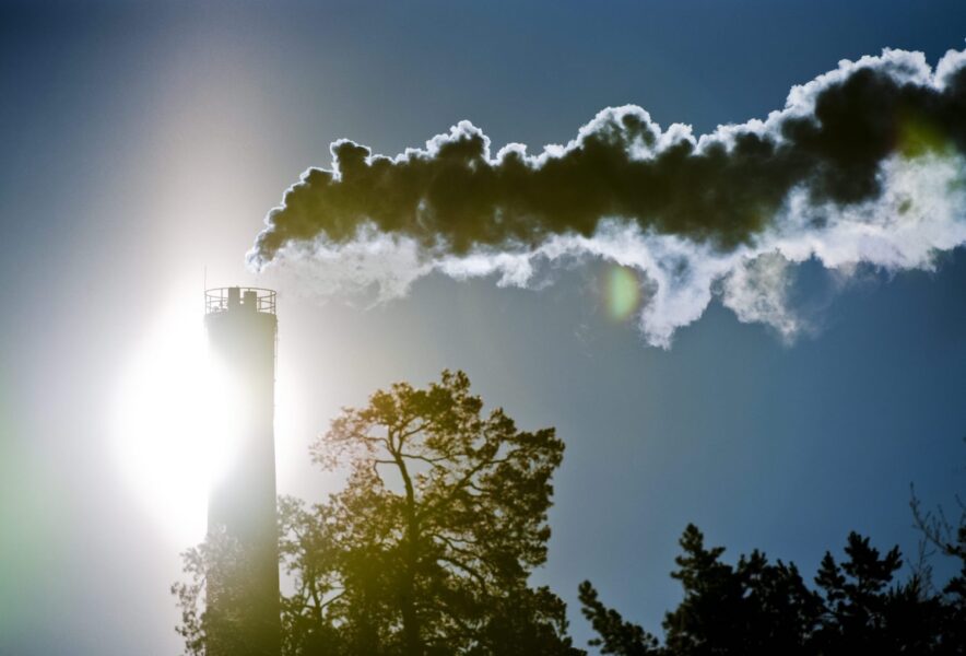 Utsläppen från industrin ökade kraftigt under 2021 jämfört med 2020.