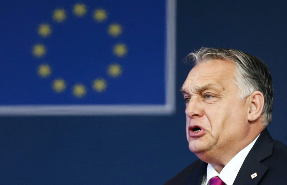 Ungerns premiärminister Viktor Orbán vid ett tidigare toppmöte i Bryssel.