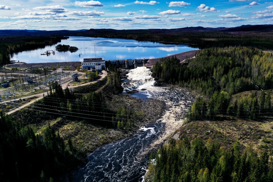  Vattenkraftverket Laforsen utanför Kårböle.