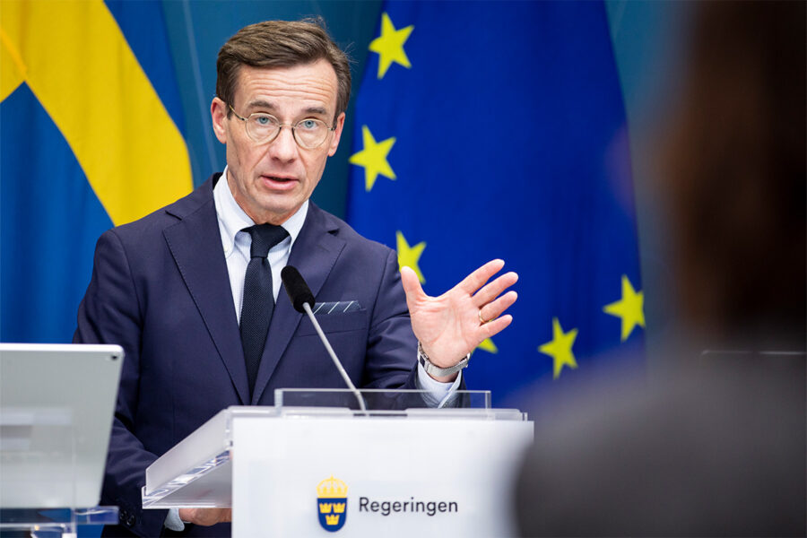Ulf Kristersson (M) säger att Sverige som ordförandeland kommer att vara förberett att agera "snabbt och resolut".