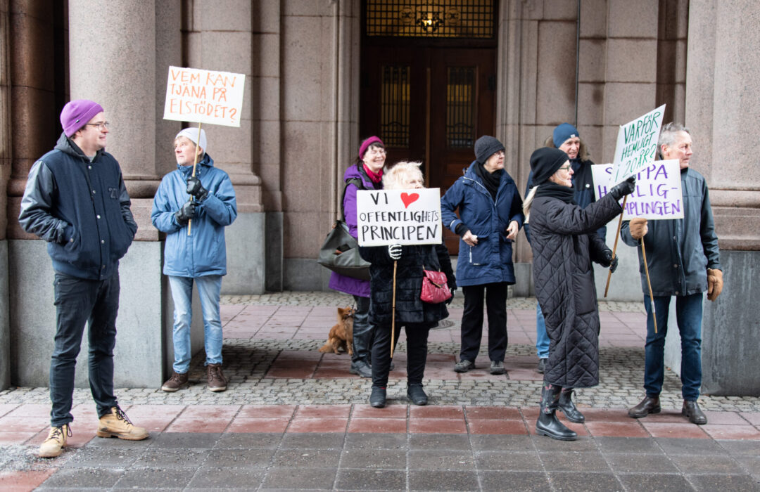 Protesterna mot en sekretess på elstödsuppgifterna hjälpte inte.