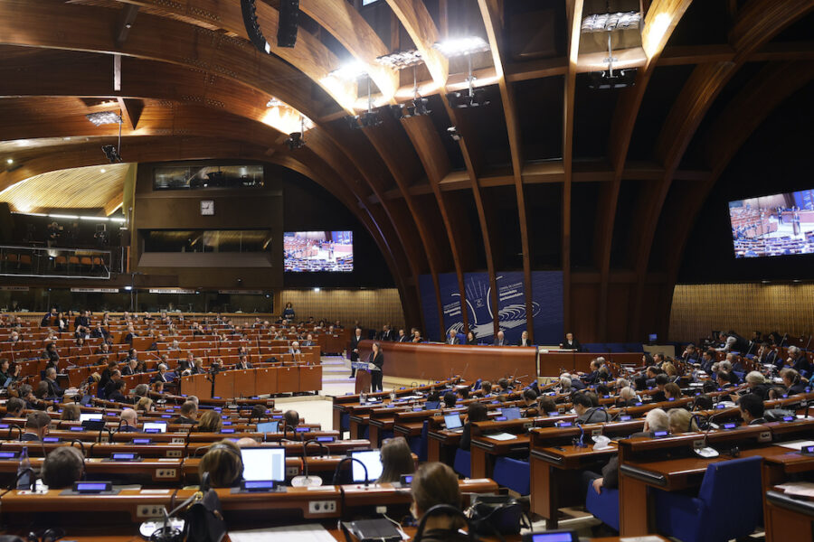 Europarådets parlamentariska församling vid första kvartalsmötet 2023 i Strasbourg.