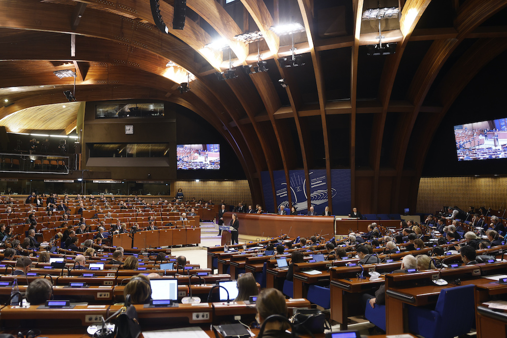 Europarådets parlamentariska församling vid första kvartalsmötet 2023 i Strasbourg.