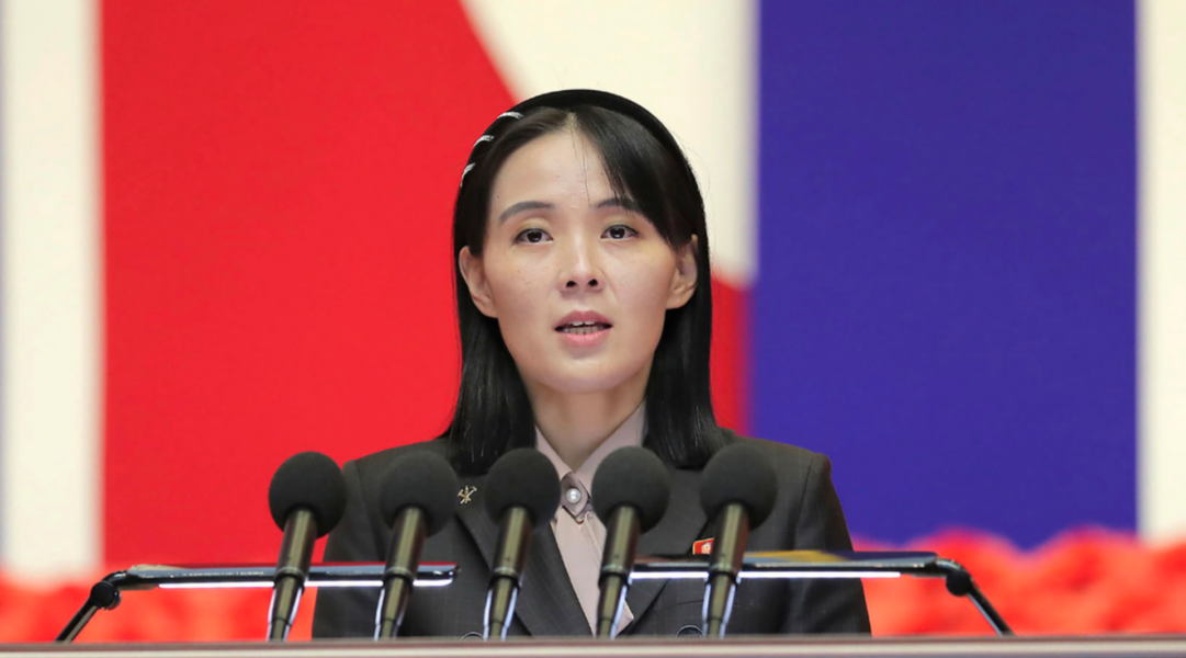 Kim Yo-Jong, syster till Nordkoreas ledare Kim Jong-Un, uttalade sig på måndagen och varnade för "motsvarande motverkan" till USA:s och Sydkoreas gemensamma militärövningar.