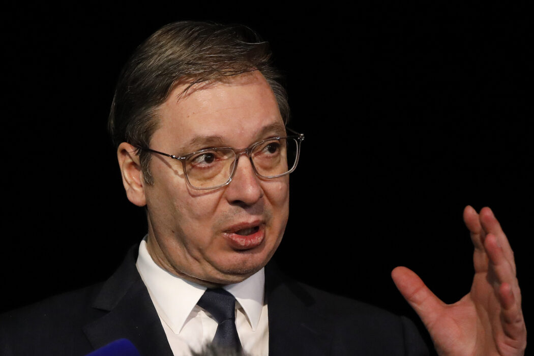 Serbiens president Aleksandar Vucic.