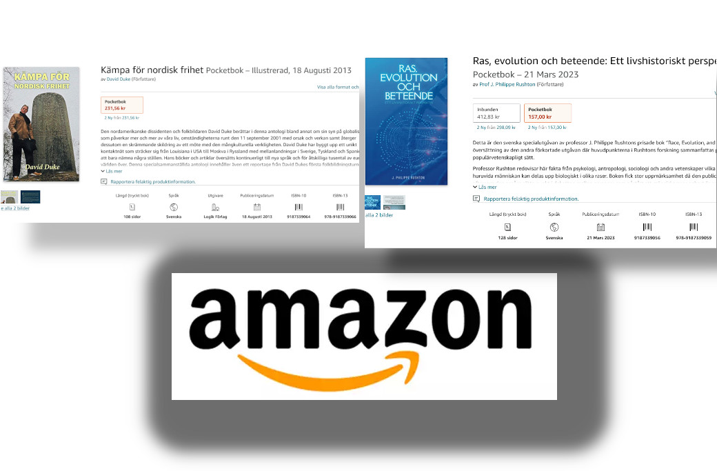 Nazistisk litteratur säljs på Amazon.