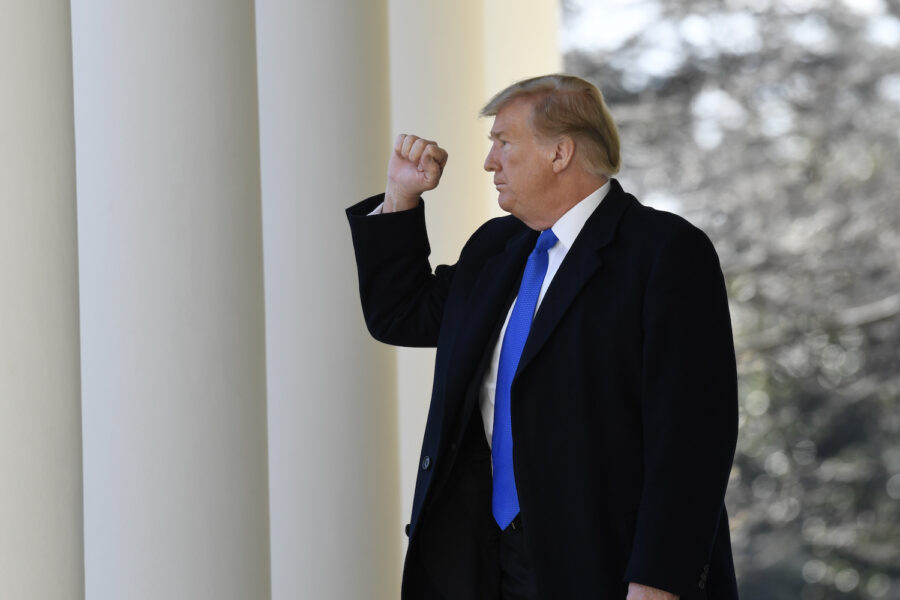 Donald Trump, fotograferad 2019 under sin tid som USA:s president.