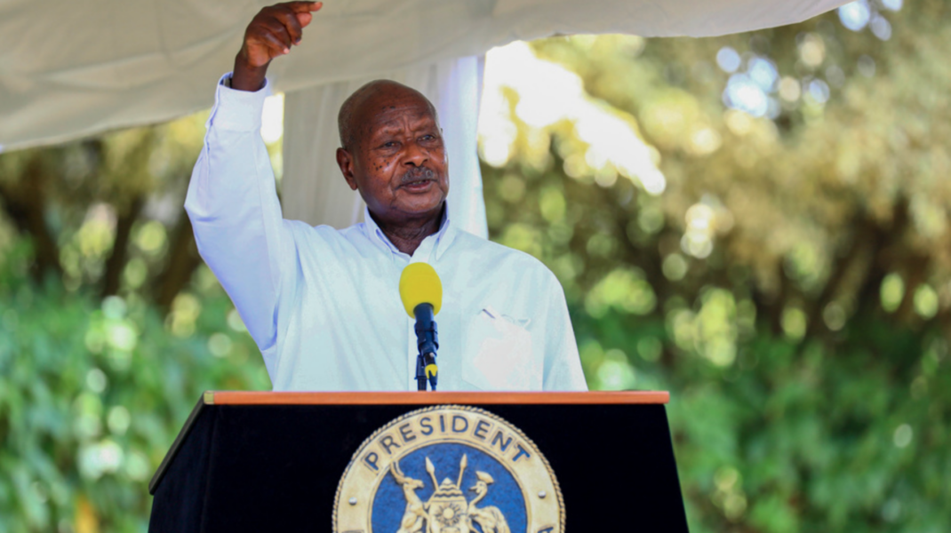 Ugandas president Yowerei Museveni, här på en bild från i fjol.
