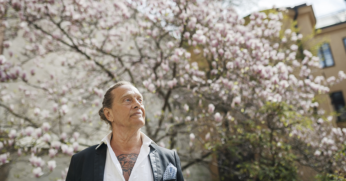 Författaren Björn Ranelid på hans 70-årsdag i maj 2019.