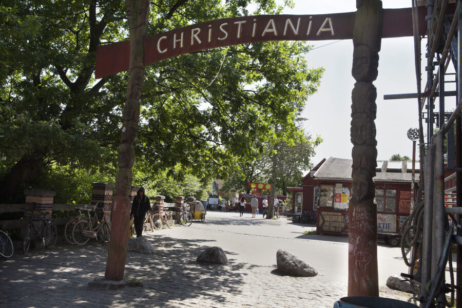 Ingång till Christiania.