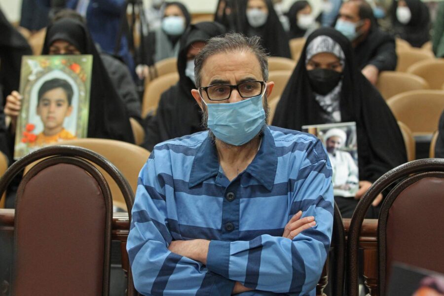 Habib Chaab i rätten i Teheran i januari 2022.
