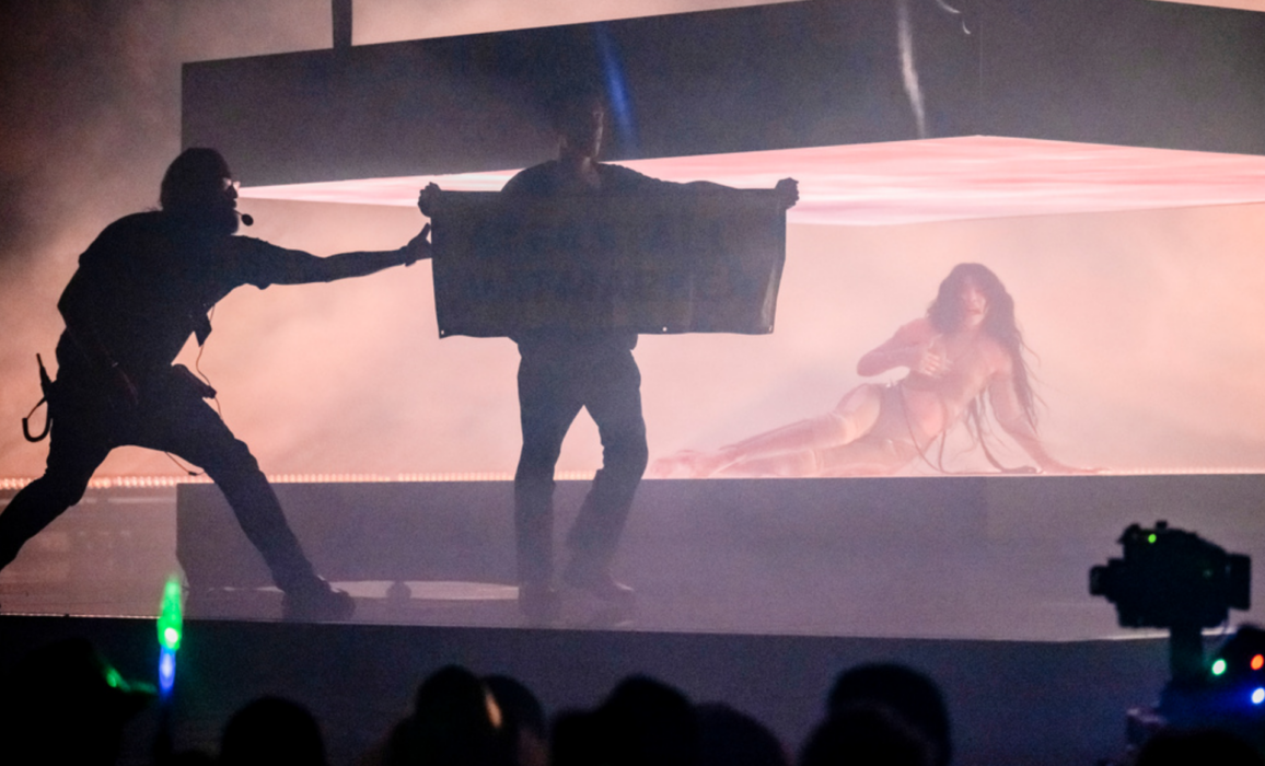 Mannen stoppade Loreens framträdande under Melodifestivalen.