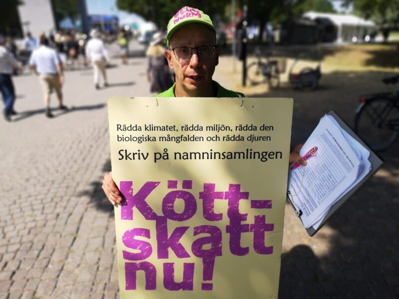 Syre stötte på några engagerade aktivister på Visbys gator under Almedalsveckan.