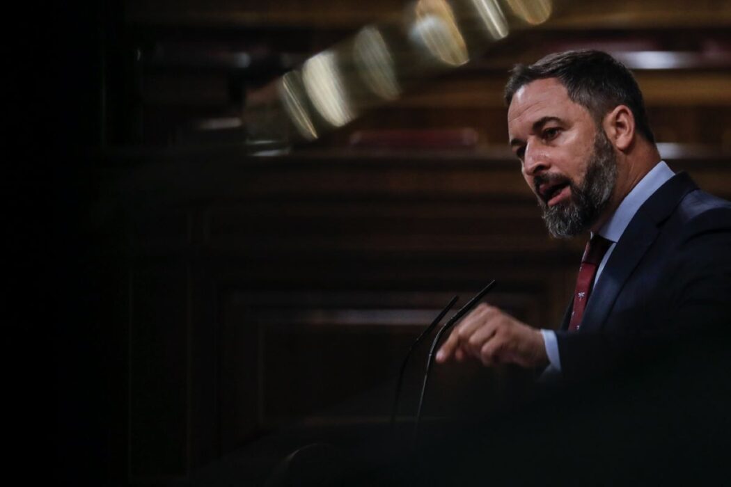 Vox partiledare Santiago Abascal.
