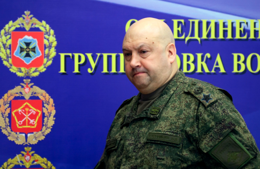 Den ryske toppgeneralen Sergej Surovikin.
