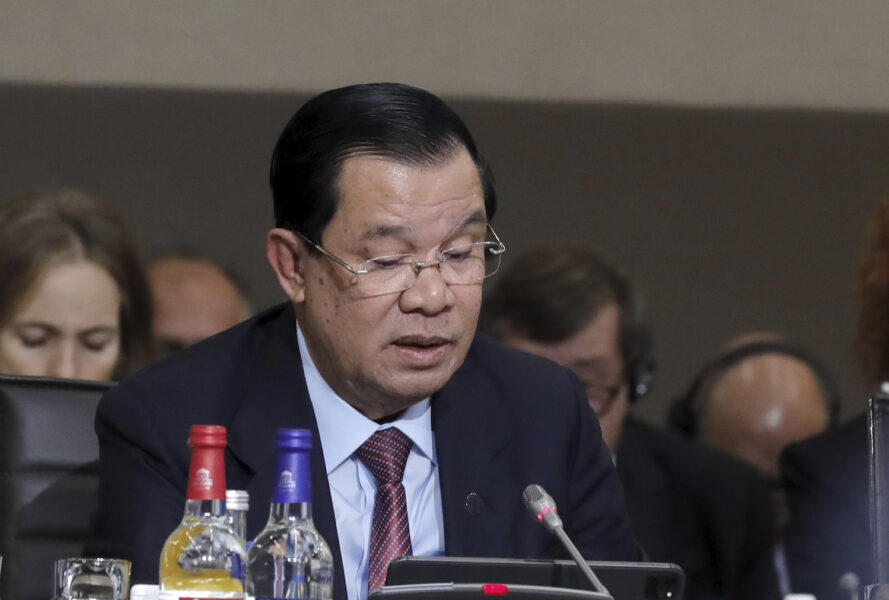 Kambodjas premiärminister Hun Sen.