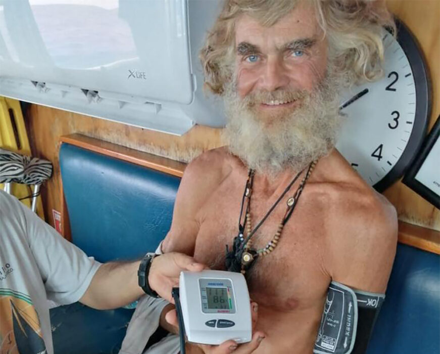 54-årige Timothy Shaddock räddades av en mexikansk fiskebåt efter att ha drivit omkring på Stilla havet i nästan tre månader.