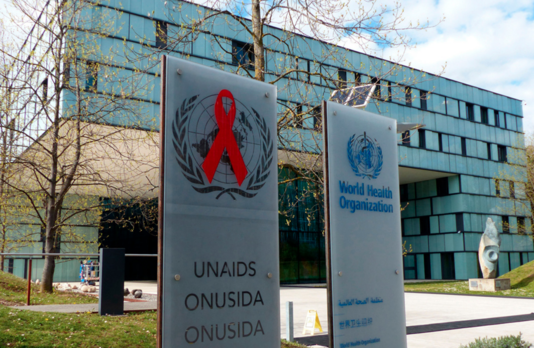Unaids och WHO:s huvudkontor i schweiziska Genève.