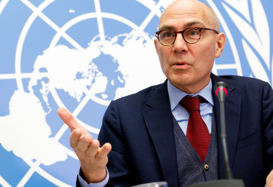 FN:s människorättschef Volker Türk varnar för klimatförändringarnas påverkan på mänskligheten.