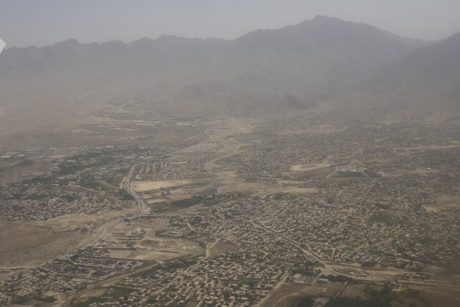 Kabul från ovan.