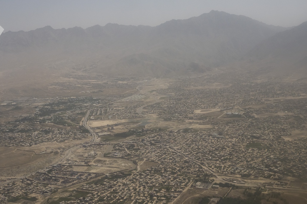 Kabul från ovan.
