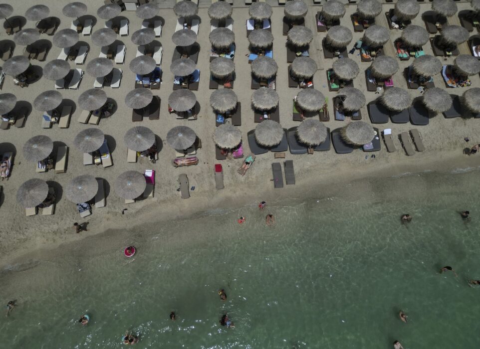 Bild från Alimos Beach, söder om Athen.