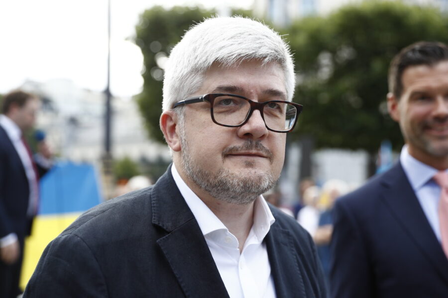 Ukrainas ambassadör Andrij Plachtotnjuk.