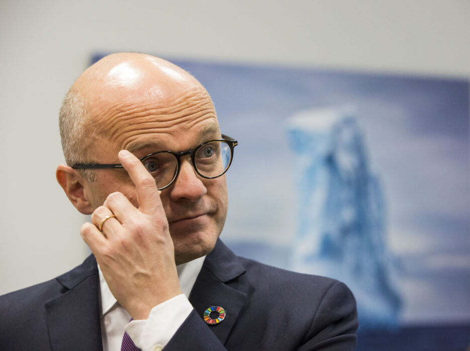 Nobelstiftelsens vd Vidar Helgesen.